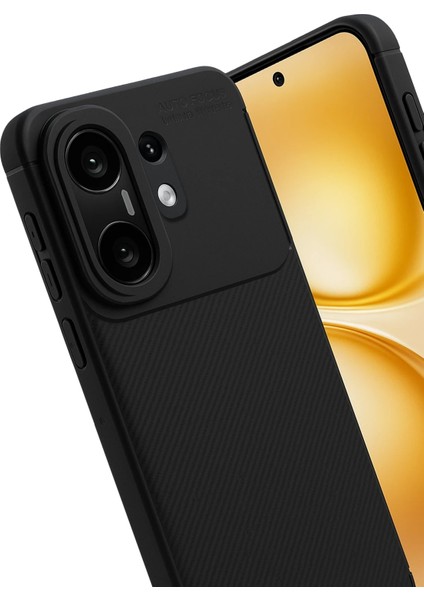 Vivo X200 Fe Kılıf Karbon Görünümlü Silikon Azn-Carbon modelleri