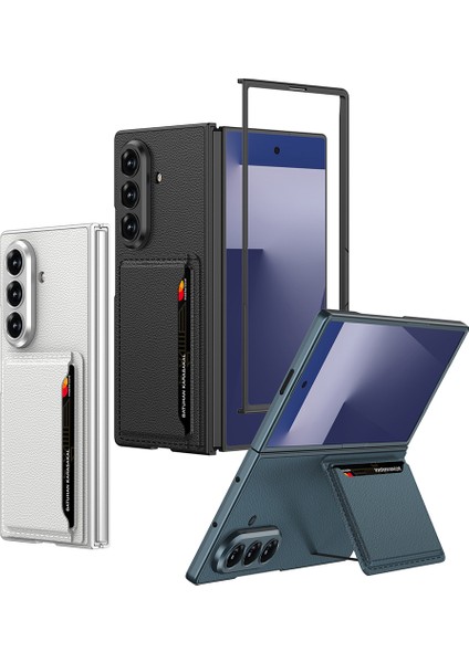 Samsung ​galaxy Z Fold 7 Kılıf Suni Deri Yüzey Kartlıklı Zr-Kptakrt fiyatları