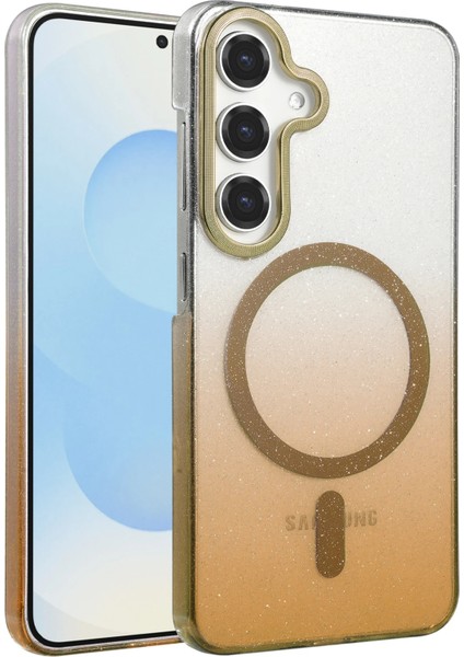 Samsung Galaxy A16 5g Kılıf Simli Renk Geçişli Magesafe Kapak Azn-Fiyonk