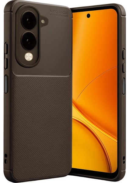 Vivo Y29S Kılıf Karbon Görünümlü Silikon Azn-Carbon