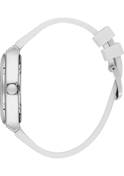 DK.1.10675.4 Beyaz Silikon Kordonlu Ikonik Metalik Tasarım Takvimli Erkek Kol Saati fiyatları