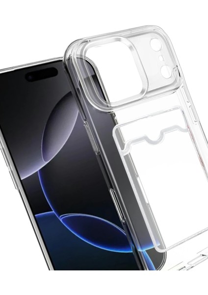 Apple iPhone 17 Pro Max Kılıf Şeffaf Kartlıklı Silikon Azn-Kartlıklı fiyatları