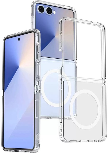 Samsung Galaxy Z Flip 7 Kılıf Kamera Korumalı Magesafe Özellikli Zr-Porto