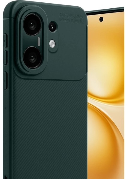 Vivo X200 Fe Kılıf Karbon Görünümlü Silikon Azn-Carbon modelleri