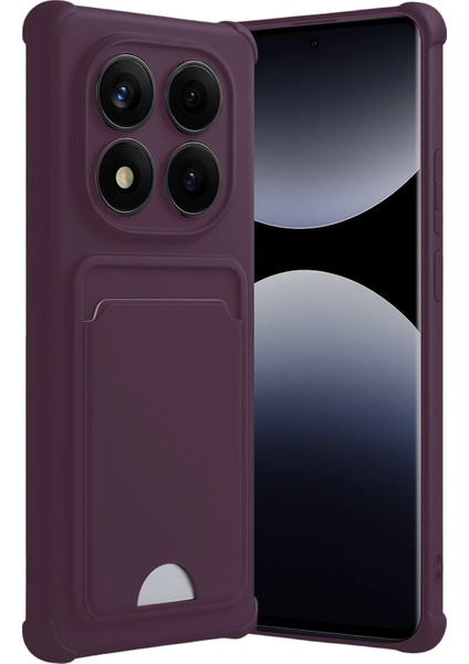 Xiaomi Redmi Note 14 Pro 5g Kılıf Kartlıklı Soft Silikon Azn-Kelvin