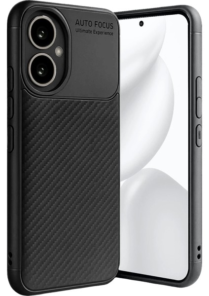 Honor 400 Kılıf Karbon Görünümlü Silikon Azn-Carbon