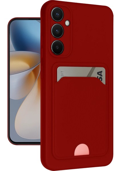 Samsung Galaxy S24 Fe Kılıf Kartlıklı Soft Silikon Azn-Kelvin