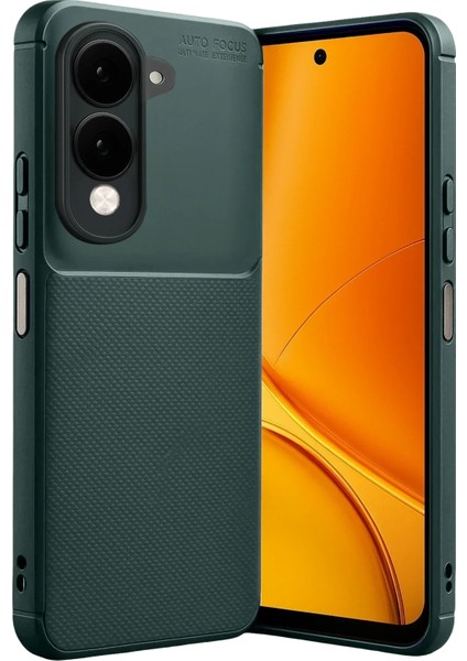 Vivo Y29S Kılıf Karbon Görünümlü Silikon Azn-Carbon