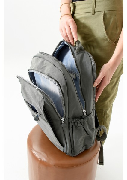 Bolsas Kadın Okul Sırt Çanta Gri 1092 modelleri