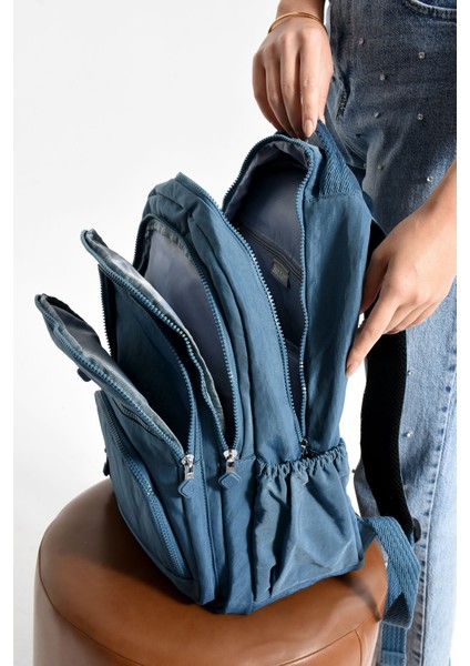 Bolsas Kadın Okul Sırt Çanta Mavi 1087 modelleri