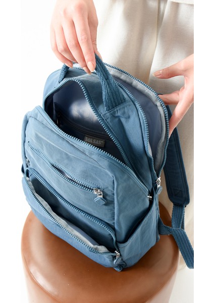 Bolsas Kadın Okul Sırt Çanta Mavi 1086 modelleri