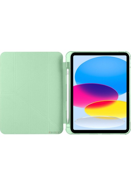 Apple iPad 10. Nesil 2022 10.9” / Apple 11. Nesil A16 2025 11” Uyumlu Kalem Bölmeli Uyku Modlu Akıllı Tri Folding Kılıf modelleri
