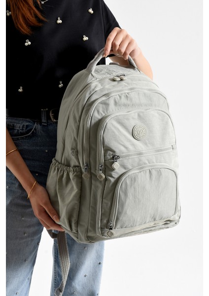 Bolsas Kadın Okul Sırt Çanta Açık Gri 1087