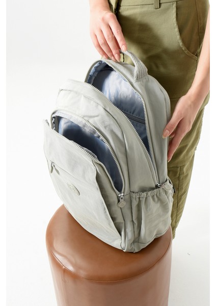 Bolsas Kadın Okul Sırt Çanta Açık Gri 1092 modelleri