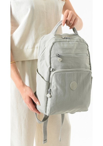 Bolsas Kadın Okul Sırt Çanta Açık Gri 1086