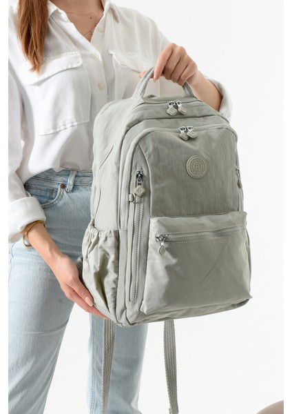 Bolsas Kadın Okul Sırt Çanta Açık Gri 1091