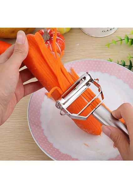 Çift Taraflı Pratik Meyve Sebze Soyucu Doğrayıcı Patates Limon Havuç Sebze Meyve Soyucu fiyatları