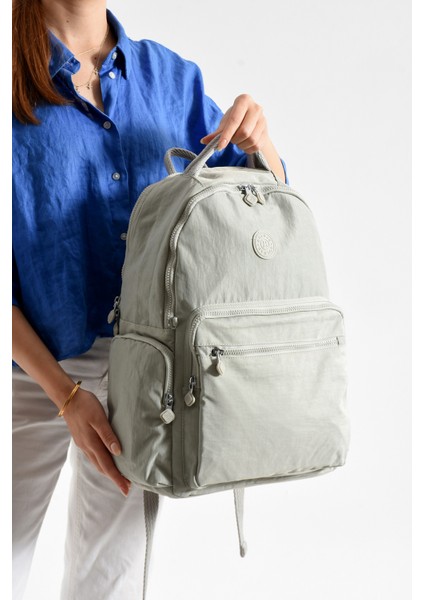Bolsas Kadın Okul Sırt Çanta Açık Gri 1094