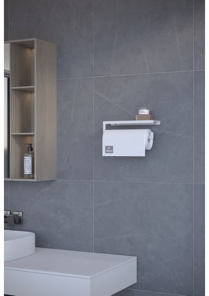 Metal 4’lü Set | Tuvalet Kağıtlık, Havlu Askısı, Kağıt Havluluk ve Fön Makinesi Tutucu | Paslanmaz, Yüksek Taşıma Kapasiteli, Banyo & Mutfak