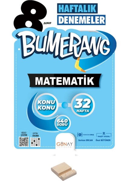 Lgs 8. Sınıf Bumerang 32 Haftalık Matematik Denemeleri ve Telefon Standı