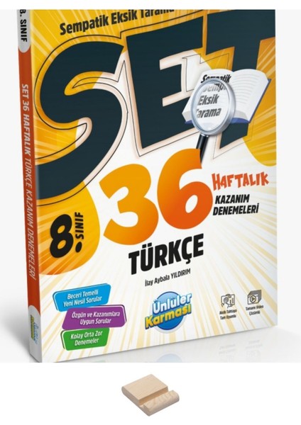 Lgs 8. Sınıf Türkçe 36 Haftalık Denemeler ve Telefon Standı