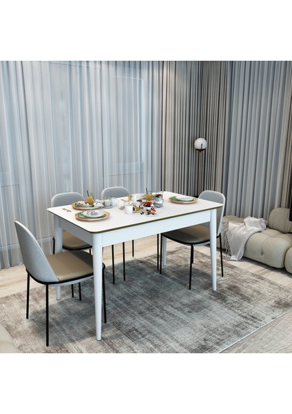Mdf Mutfak Masası Beyaz