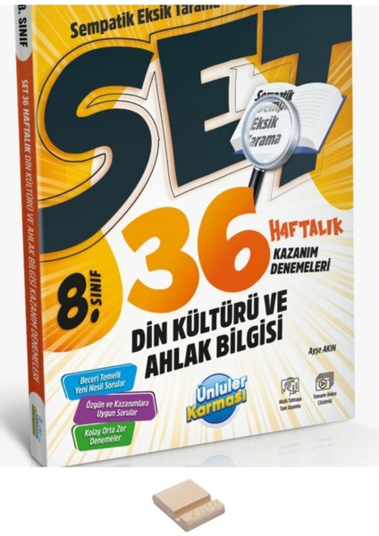 Lgs 8. Sınıf Din Kültürü 36 Haftalık Denemeler ve Telefon Standı