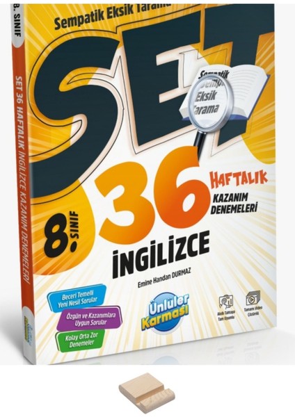 Lgs 8. Sınıf Ingilizce 36 Haftalık Denemeler ve Telefon Standı