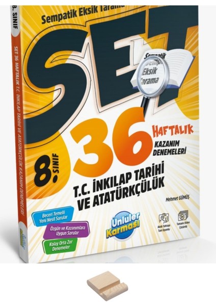 Lgs 8. Sınıf Inkılap Tarihi 36 Haftalık Denemeler ve Telefon Standı