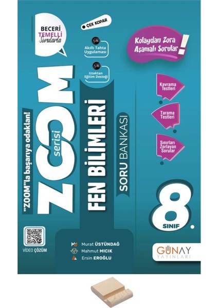 Lgs 8.sınıf Zoom Fen Bilimleri Soru Bankası ve Telefon Standı