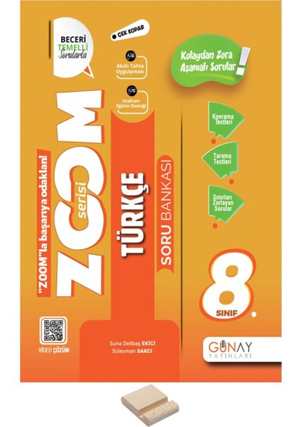 Lgs 8.sınıf Zoom Türkçe Soru Bankası ve Telefon Standı
