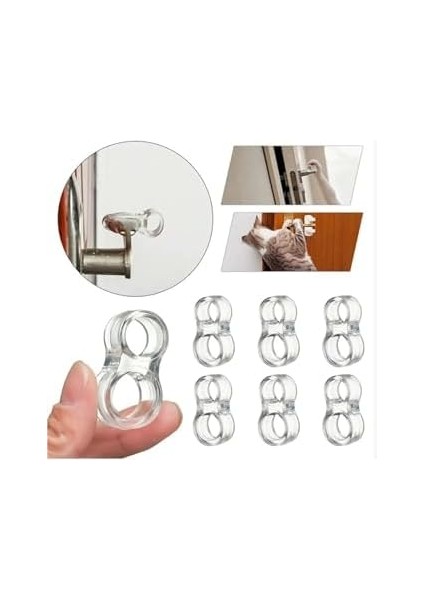 Şeffaf Silikon Plastik Kapı Kolu Tutucu Tutacağı Durdurucu Pencere Tamponu Stoperi (20 Adet) fiyatları