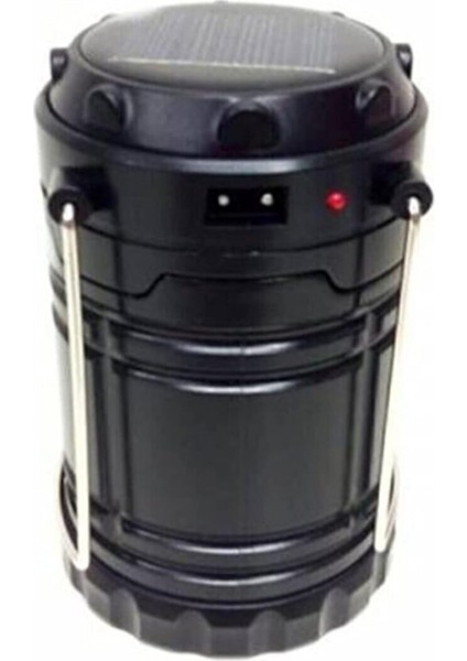 Solar Güneş Enerjili Işıldak Kamp Feneri USB Şarjlı Kamp Işıldağı