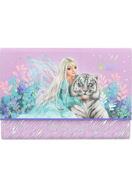 12708 Topmodel Fantasy Tiger - Mektup Kağıdı Seti, 3 Tasarım ve Zarf Içerisinde 24 Mektup Kağıdı Dahil