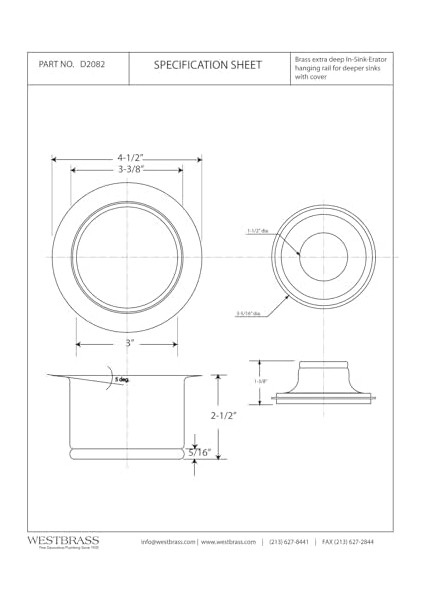 D2082-62 3-1/2 "ekstra Derin Yaka Mutfak Evyesi Atık Bertaraf Flanş ve Tıpa, Mat Siyah modelleri