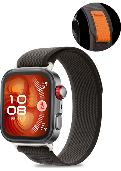 Huawei Watch Fit 3 / Fit 4 / Fit 4 Pro Uyumlu Trail Loop Naylon Örgü Işlemeli Hasır Kordon