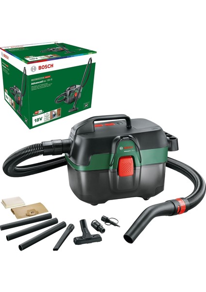 Advancedvac 18V-8 Akülü Islak ve Kuru Elektrikli Süpürge (Aküsüz, 18 Volt Sistem, Aksesuar Seti Ile, Kartonda), Test Notu: Çok Iyi (Şarjör: Mann Kendisi Mi)