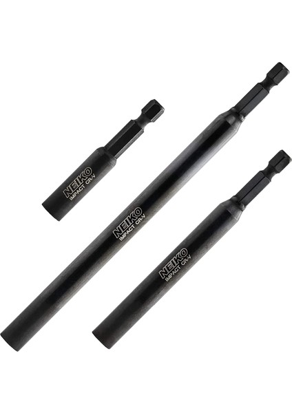 11403A Manyetik Uç Tutucu Seti | 3 Parça - 2-3/8, 4 ve 6 | Premium Cr-V Çelik | 1/4 Inç Altıgen Şaft Tasarımı