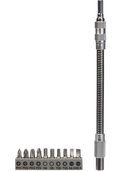 - 10 Parça Vidalama ve Uzatma Adaptörü (20 Cm)