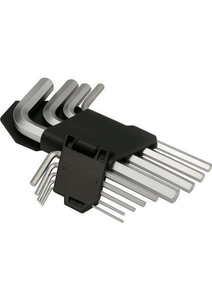 9 Parça Altıgen Alyen Anahtar Seti - Farklı Boyutlarda Hex Takım | Bisiklet, Mobilya, Makine Montajı ve El Aletleri Kullanımı Için Uygun | Ergonomik L Tipi Anahtar Seti