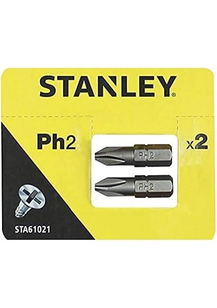 STA61021/XJ Vidalama Uç, Metalik, 2 Adet, PH2X25MMX2. fiyatları