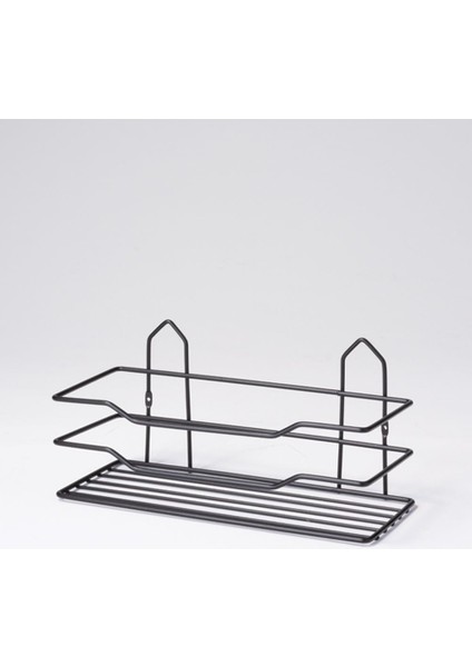 Mark Premium Tek Katlı Duş Rafı Paslanmaz Siyah