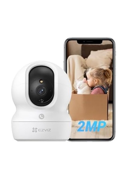 Cp1 Pro - 1080P Full Hd, Akıllı Hareket Takibi, 360° Dönüş, H.265, Çift Yönlü Ses, 10M Gece Görüşü, Tip-C, 512 GB Microsd Desteği, Ev ve Bebek Güvenliği Için Wi-Fi Kamera