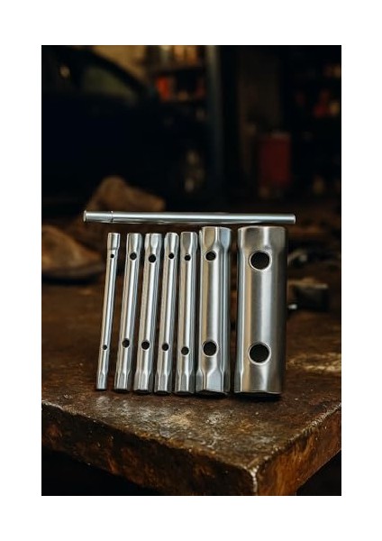 Kovan Anahtar Seti, 6 Parça, Ergonomik El Tutamağı, Dayanıklı Çelik Malzeme, 8-17 mm Arası Kovan Anahtarları, Endüstriyel Kullanıma Uygun, Kompakt, Ekonomik, Onarım Bakım Takım Seti fiyatları