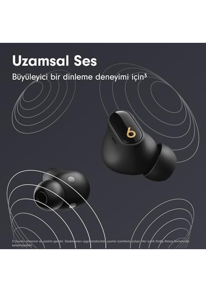 Studio Buds +|gürültü Önleme Özellikli Gerçek Kablosuz Kulaklık, ve Android ile Gelişmiş Uyumluluk, Yerleşik Mikrofon, Tere Dayanıklı Bluetooth Kulaklık - Siyah/altın modelleri