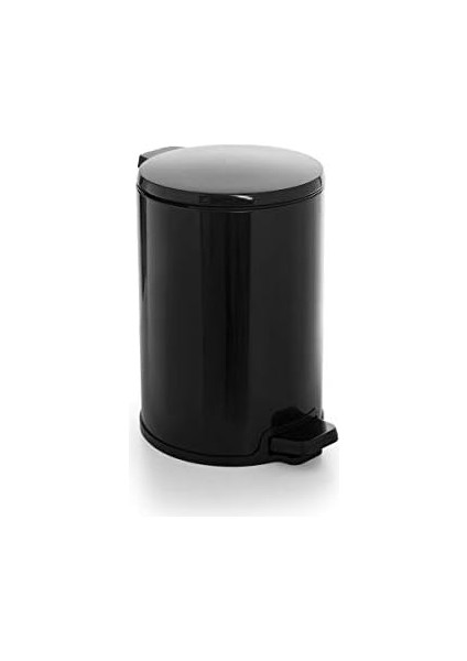 M-E49-30-06 Cigo Pedallı Çöp Kovası 12LT Paslanmaz Iç Kısım Siyah modelleri