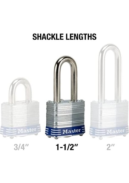 Lock 3trılf Asma Kilit, Lamine, Gümüş Renkli, 3 Adet fiyatları