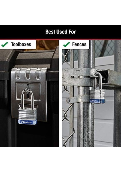 Lock 3trılf Asma Kilit, Lamine, Gümüş Renkli, 3 Adet modelleri