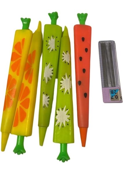 Kurşun Kalem 5 Adet 0.7 Uç Hediyeli