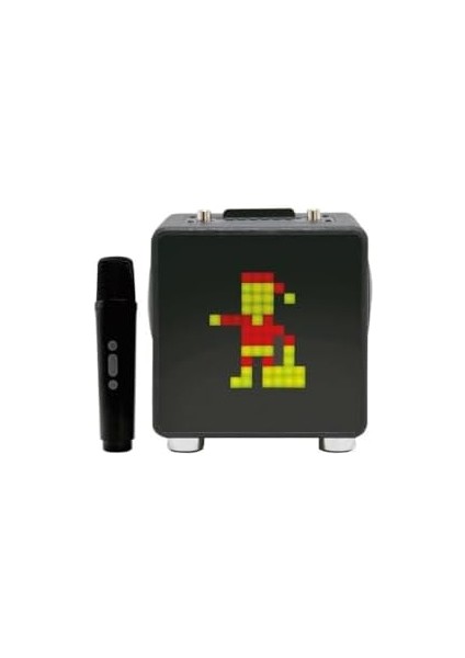 15W 11X11 Piksel LED Ekranlı Karaoke Bluetooth Hoparlör Siyah BTS-270 fiyatları